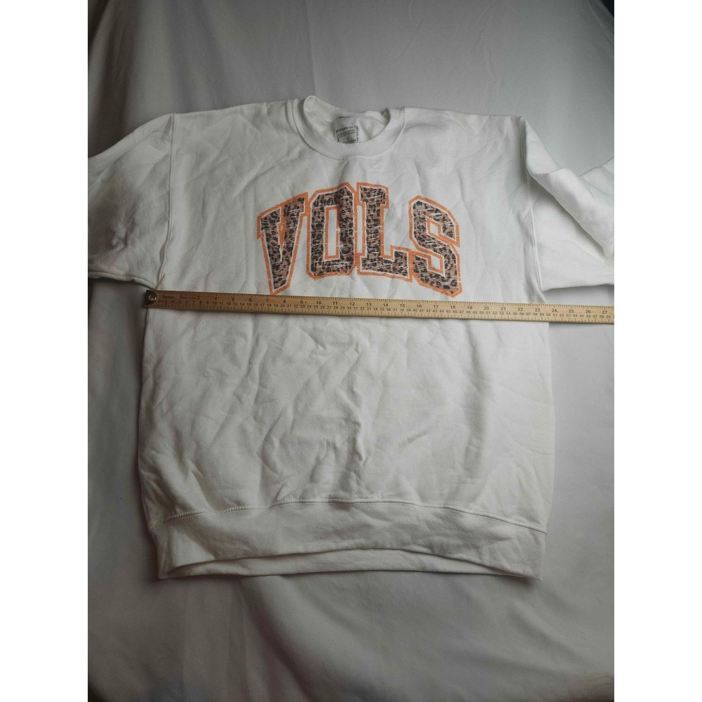 Gameday Couture Tennessee Vols Leopard Print Crewneck Sweatshirt White Large - Picture 3 of 7